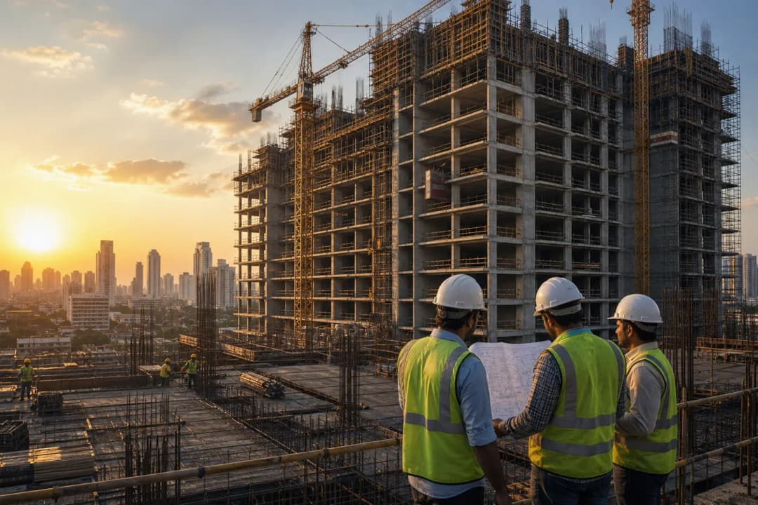 Ractysh construction team on site